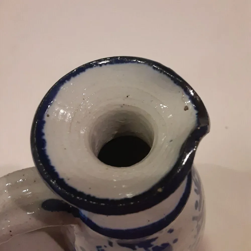 Artist Signed Stoneware Mini Pitcher Versatile Decor 5.25